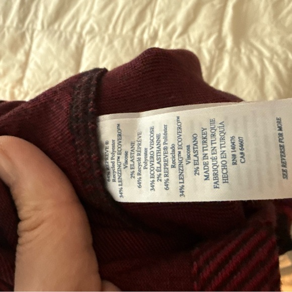 Faherty Red and Black Plaid Sweater Dress - Picture 9 of 9